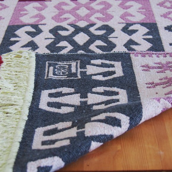 SOLD OUT - Reversible Turkish Runners Rugs - 118" x 32 - Picture 2 of 2